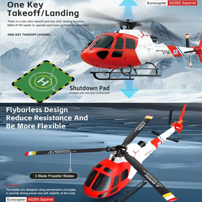 WLtoys 4CH K150-AS350 RC Helic - Rc Helicopter Gas recension och pris