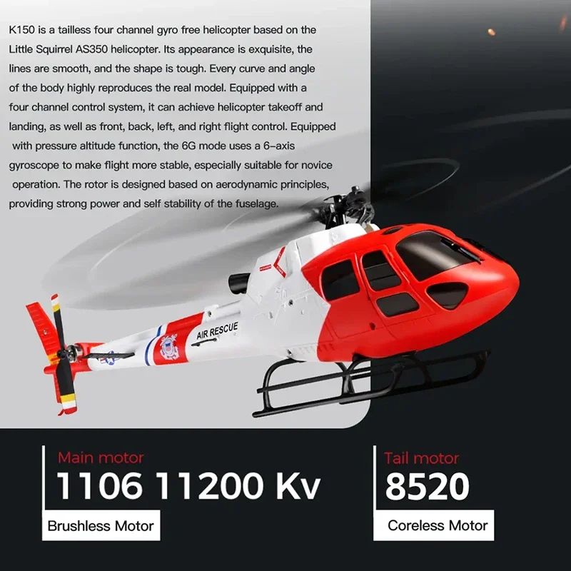 WLtoys 4CH K150-AS350 RC Helic - Rc Helicopter Gas recension och pris
